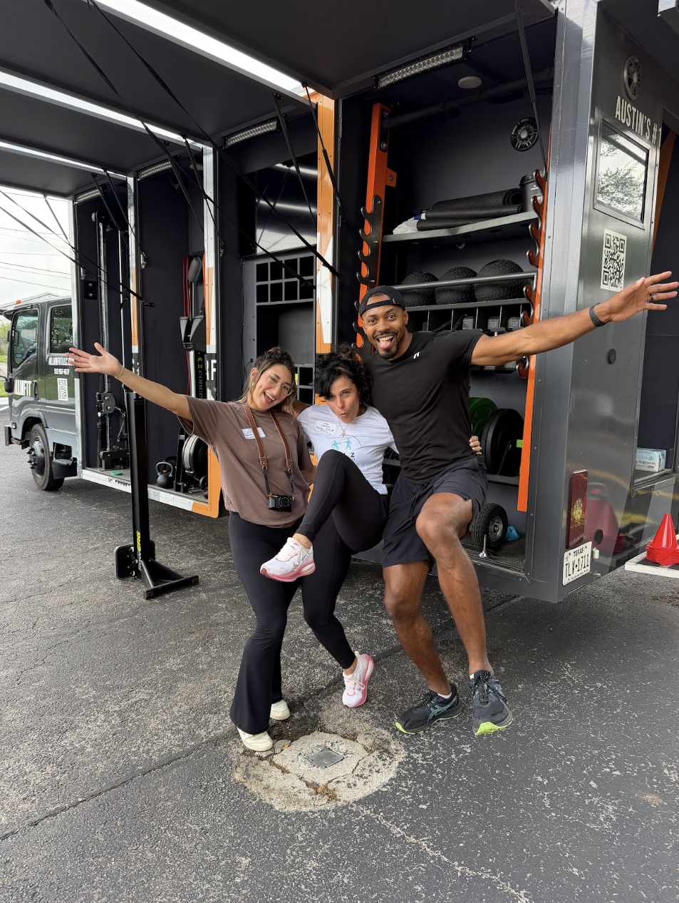 The three Movement for Every Body partner representatives together